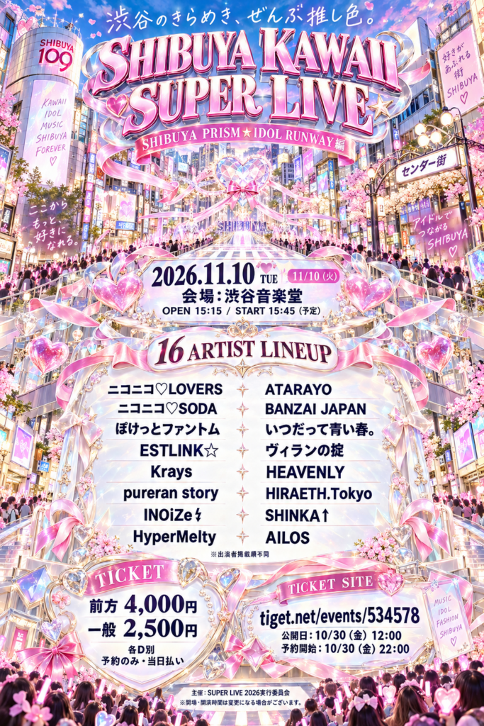 「SHIBUYA KAWAII SUPER LIVE」SHIBUYA PRISM☆IDOL RUNWAY編@渋谷音楽堂